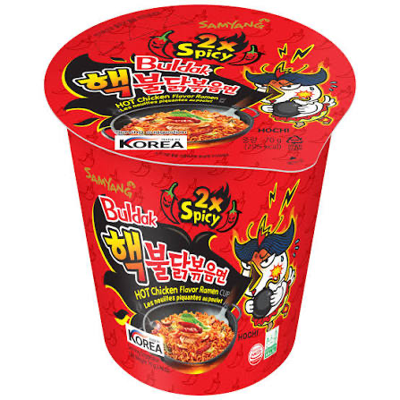 Buldak 2xhot cup 70g