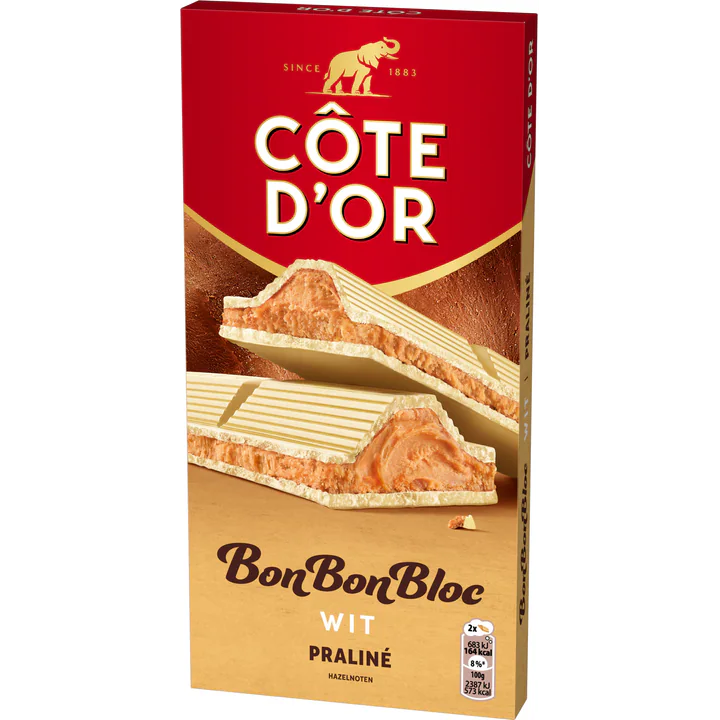 Côte d’or bon bon bloc melk praliné